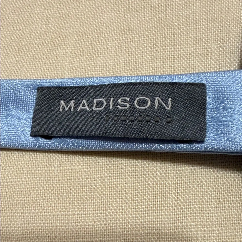 Madison Light Blue Adjustable Bow Tie